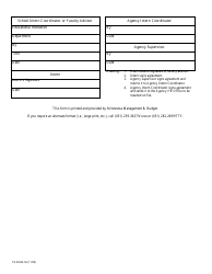 Form PE-00546-06 Internship Agreement - Minnesota, Page 2