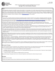 Form 1325 Synagis Prior Authorization Request (Cshcn) - Texas