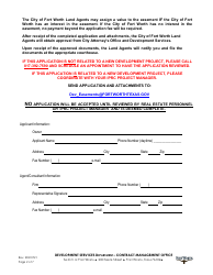 Application to Petition Abandonment or Vacation of Easement - City of Fort Worth, Texas, Page 2