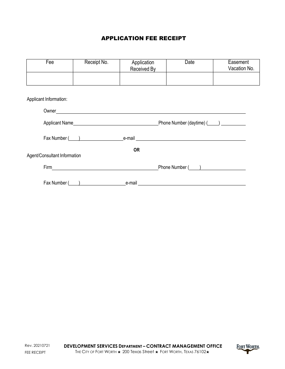 Application to Petition Abandonment or Vacation of Easement - City of Fort Worth, Texas, Page 8