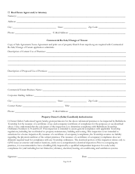 Application for Certificate of Use and Occupancy - Property Resale/Lease Inspection Program - Township of Bethlehem, Pennsylvania, Page 2
