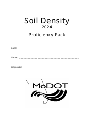 Document preview: Soil Density Proficiency Pack - Missouri, 2024