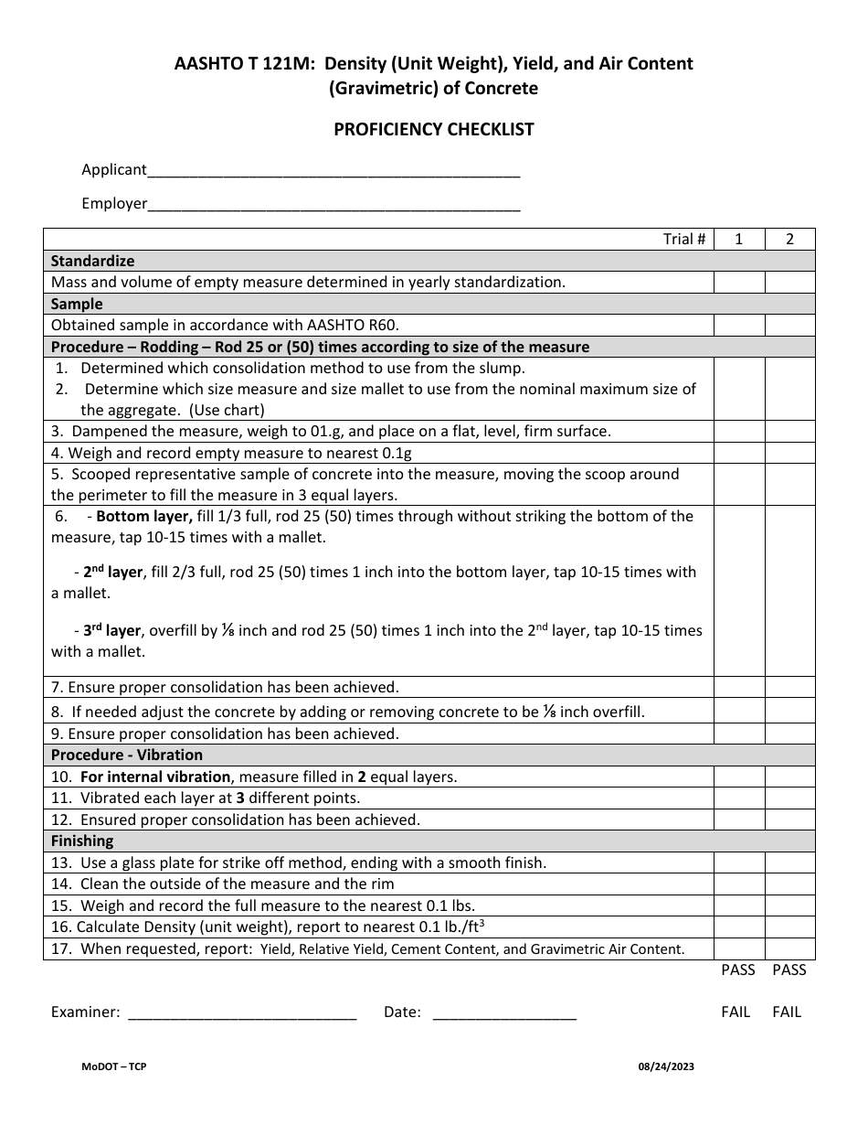 Concrete Field Proficiency Pack - Missouri, Page 8