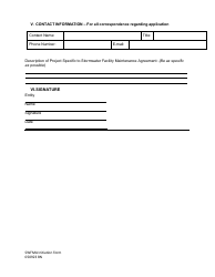 Stormwater Facility Maintenance Agreement Initiation Form - City of Fort Worth, Texas, Page 3