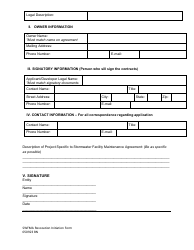 Stormwater Facility Maintenance Agreement Revocation Initiation Form - City of Fort Worth, Texas, Page 2