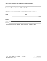 Form 4 Notice of Initial Evaluation Delay - Vermont, Page 2