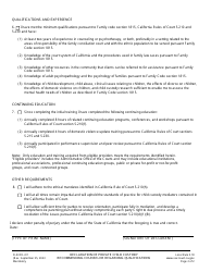 Form FL/E/FR-411 Declaration of Private Child Custody Recommending Counselor Regarding Qualifications and Availability - County of Sacramento, California, Page 2