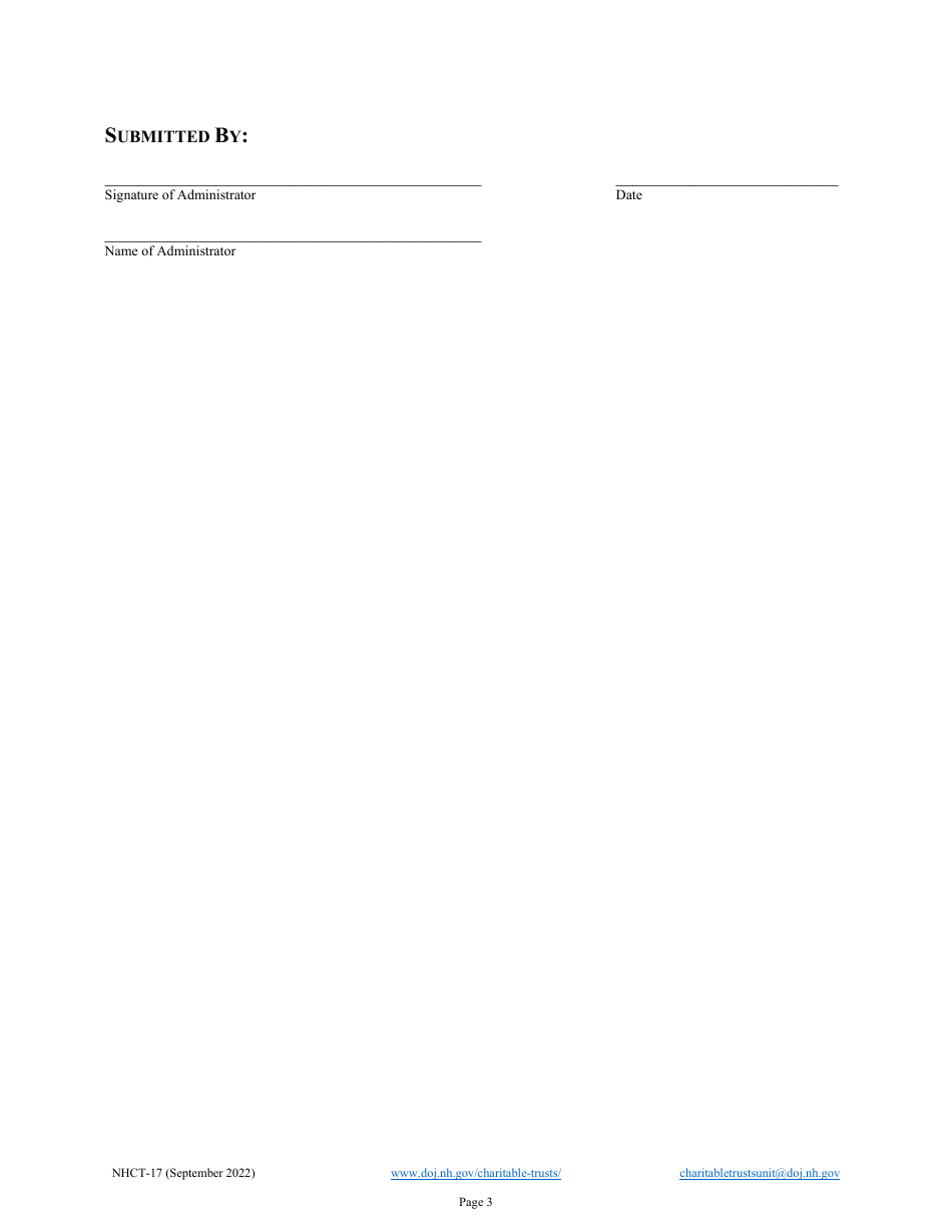 Form NHCT-17 Notice as to Estates With Charitable Bequest - New Hampshire, Page 3