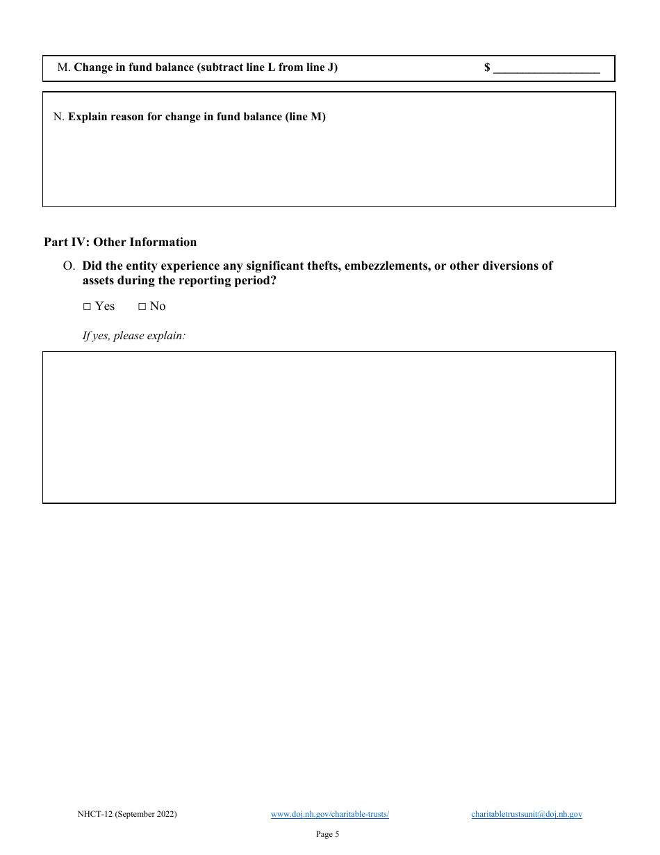 Form NHCT-12 - Fill Out, Sign Online and Download Fillable PDF, New ...