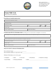 Document preview: Form NHCT-26 Joint Financial Report - New Hampshire