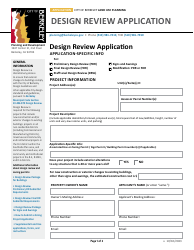 Document preview: Design Review Application - City of Berkeley, California