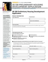 Sb 330 Preliminary Housing Development Application - City of Berkeley, California