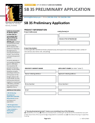 Document preview: Sb 35 Preliminary Application - City of Berkeley, California