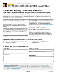 Affordable Housing Compliance Plan Form - City of Berkeley, California, Page 3
