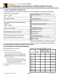 Affordable Housing Compliance Plan Form - City of Berkeley, California, Page 4