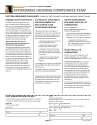 Affordable Housing Compliance Plan Form - City of Berkeley, California, Page 6