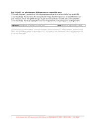 Employee Clean-Air Transportation Fringe Benefit Worksheet - Washington, D.C., Page 2