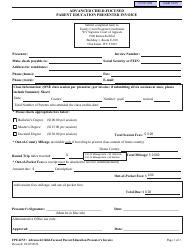 Document preview: Form FPEAINV Advanced Child-Focused Parent Education Presenter Invoice - West Virginia