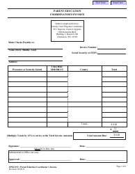 Document preview: Form FPECINV Parent Education Coordinator's Invoice - West Virginia