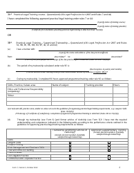 Form 7 Statement of Eligibility and Suitability - Queensland, Australia, Page 2