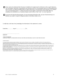 Form 7 Statement of Eligibility and Suitability - Queensland, Australia, Page 6