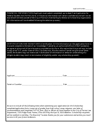 Andrew Boyko Memorial Scholarship Foundation Application Form - City of Parma, Ohio, Page 4