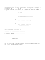 Application for License as Group Self-insurance Associaiton - Virginia, Page 4