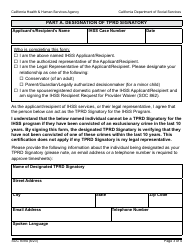 Form SOC839A In-home Supportive Services (Ihss) Designation of Signatory for Timesheets and Other Provider-Related Documents (Tprd) - California, Page 3