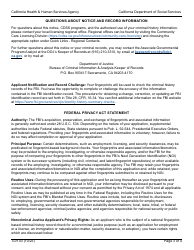 Form TLR03 Trustline to Community Care Licensing Criminal Background Clearance Transfer Request - California, Page 3