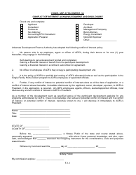 Document preview: Attachment 34 Conflict of Interest Acknowledgment and Disclosure - Home-Arp - Arkansas