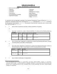 Document preview: Attachment 16 Criminal Background and Disclosure Form - Home-Arp - Arkansas