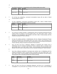 Attachment 16 Criminal Background and Disclosure Form - Home-Arp - Arkansas, Page 2