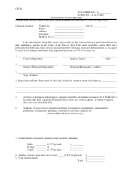 Civil Voucher Form - Warren County, New York