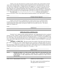 Civil Voucher Form - Warren County, New York, Page 2