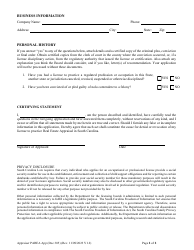 Form DOC305 Appraiser Parea Licensing Application - South Carolina, Page 2