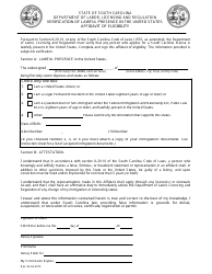 Form DOC305 Appraiser Parea Licensing Application - South Carolina, Page 3