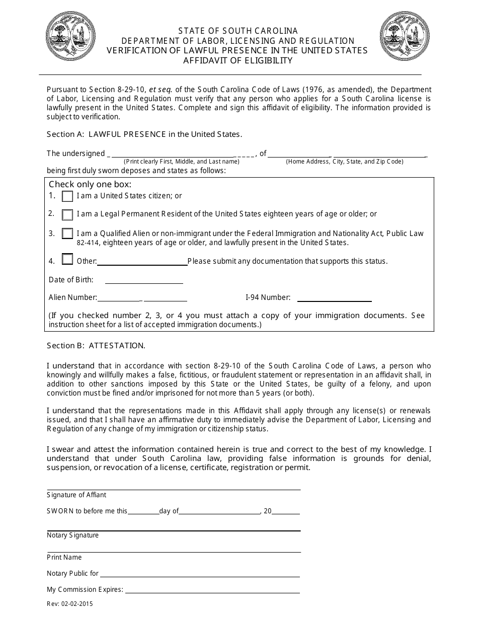 Form DOC305 Appraiser Parea Licensing Application - South Carolina, Page 3