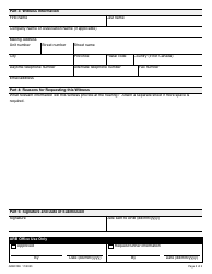 Form ARB013E Summons Request Form - Ontario, Canada, Page 2