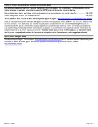 Forme ARB001F Formulaire D&#039;appel D&#039;une Evaluation Fonciere - Ontario, Canada (French), Page 3