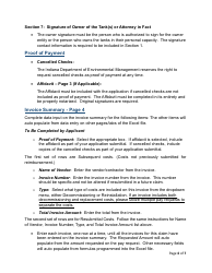 Instructions for State Form 57322 Excess Liability Trust Fund Application for Ust Decommissioning or Replacement Costs - Indiana, Page 4