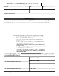 Document preview: DA Form 2801 Polygraph Examination Statement of Consent