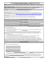 Document preview: DA Form 5261-6 Selected Reserve Incentive Program - Officer Accession Bonus