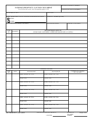 DA Form 4137 Download Fillable PDF Or Fill Online Evidence Property 