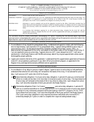 DA Form 591F Student Supplemental Service Agreement (Postgraduate Delay) - Early Commissioning Program (Ecp)
