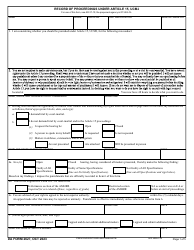 Document preview: DA Form 2627 Record of Proceedings Under Article 15, Ucmj