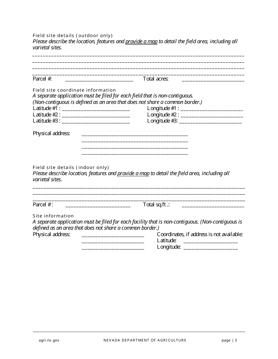 Hemp Grower Application - Nevada, Page 3