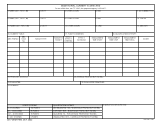 Document preview: DA Form 7909 M240h Aerial Gunnery Scorecard