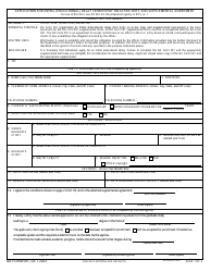 DA Form 591 Application for Initial (Educational) Delay From Entry on Active Duty and Supplemental Agreement