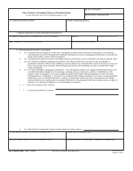 DA Form 2805 Polygraph Examination Authorization