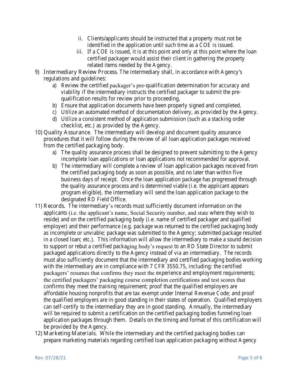 Memorandum of Understanding, Page 5